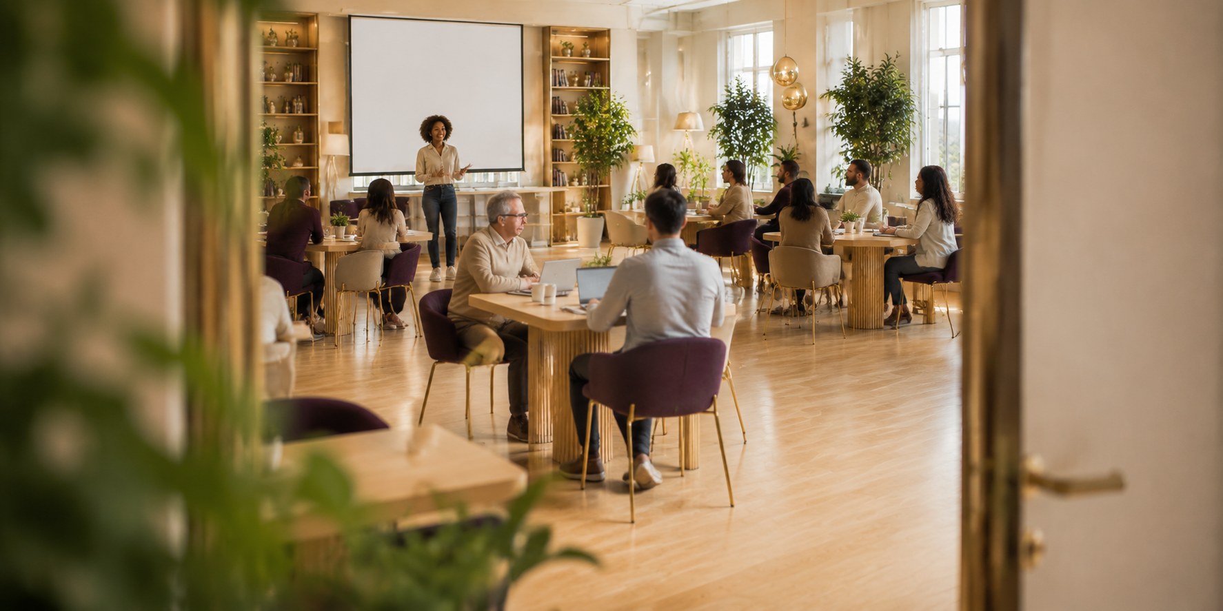 Groupe en formation aux compétences numériques chez IFND